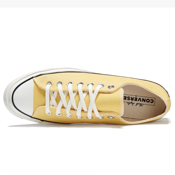 Converse | Unisex Light Yellow Low-Top Lace Up Classic All Star Sneakers, M5 W8 - Picture 15 of 16